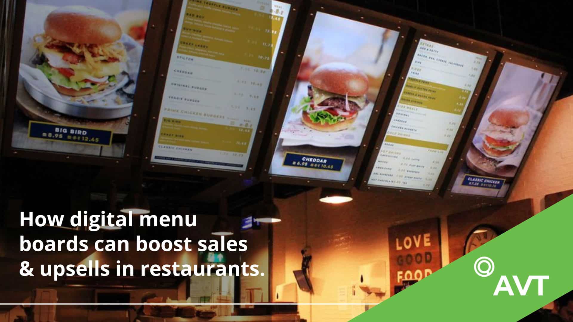 How digital menu boards can boost sales & upsells in restaurants.